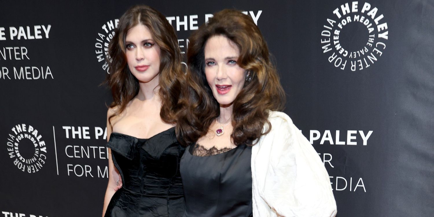 Lynda Carter and Daughter Jessica on the Paley Honors Spring Glaa