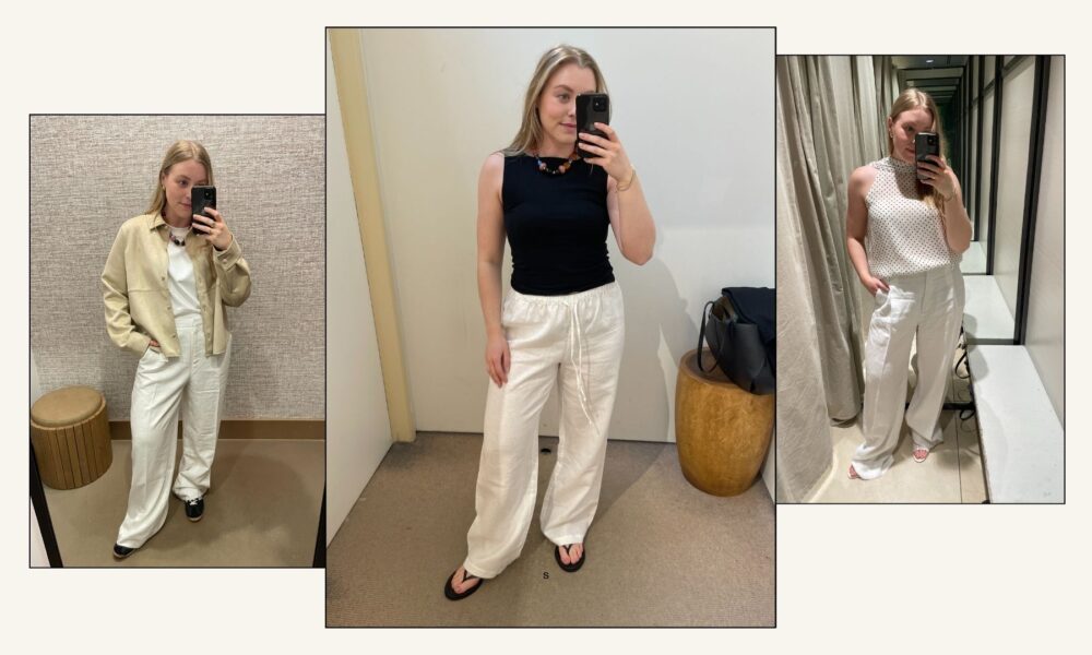 The Finest Non-See-Via White Linen Trousers