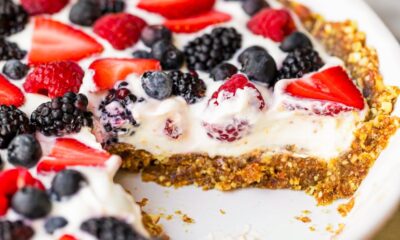 No-Bake Yogurt Pie with Date-Nut Crust