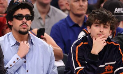 Timothée Chalamet Hangs with Unhealthy Bunny at Knicks Recreation: See the Photographs!