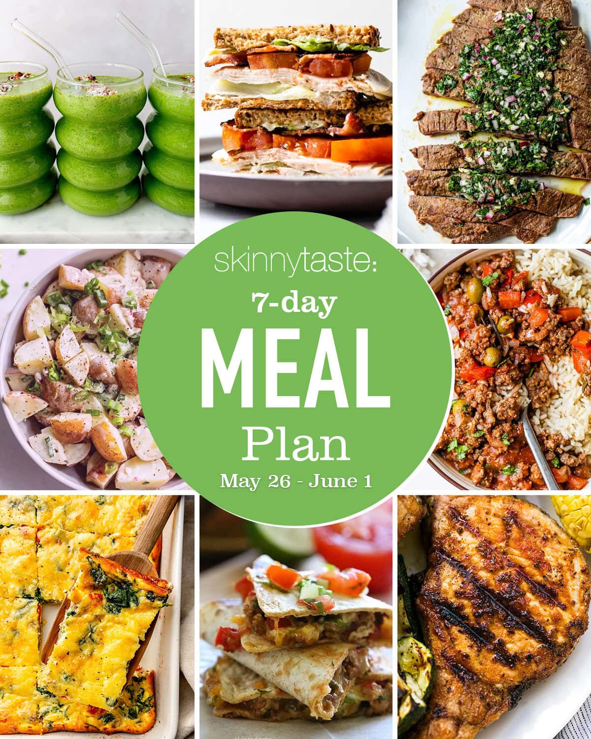 Free 7 Day Wholesome Meal Plan (Might 26-June 1) Free 7 Day Wholesome Meal Plan (Might 26-June 1)