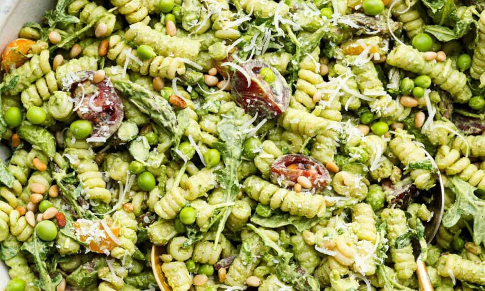 Creamy Inexperienced Goddess Pasta Salad Recipe