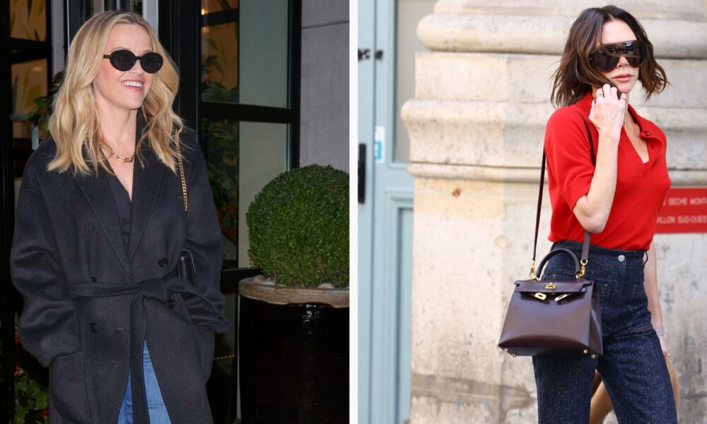 Victoria Beckham Wore Leg-Lengthening Flare Denims