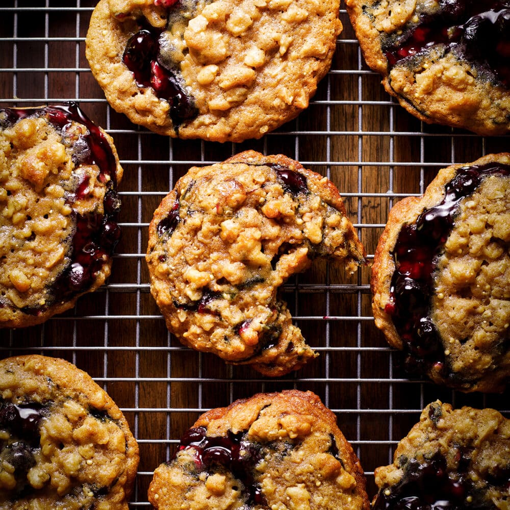 Blueberry Pie Cookies With Granola Blueberry Pie Cookies With Granola
