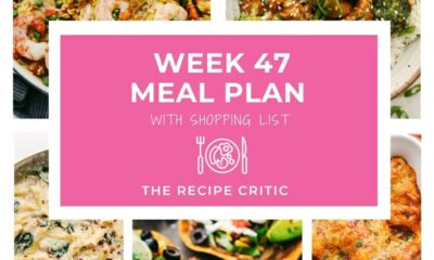 Weekly Meal Plan #47 | The Recipe Critic