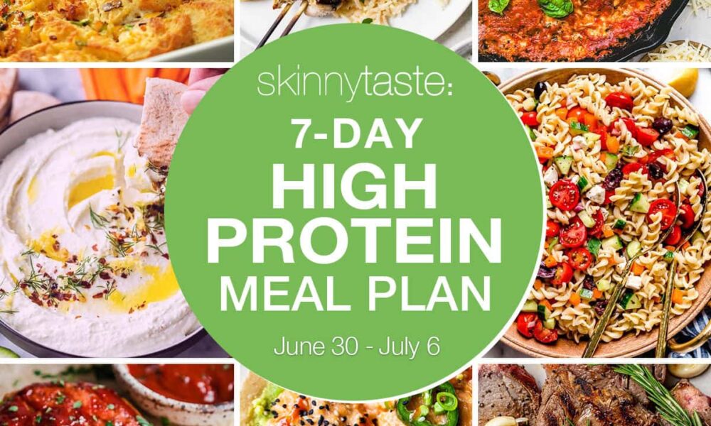 7 Day Excessive Protein Food plan Meal Plan