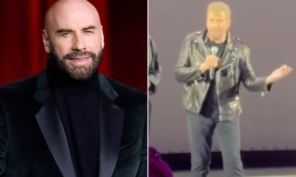 John Travolta Makes Shock Look for ‘Grease’ Sing-Alongside Dressed Like Danny Zuko