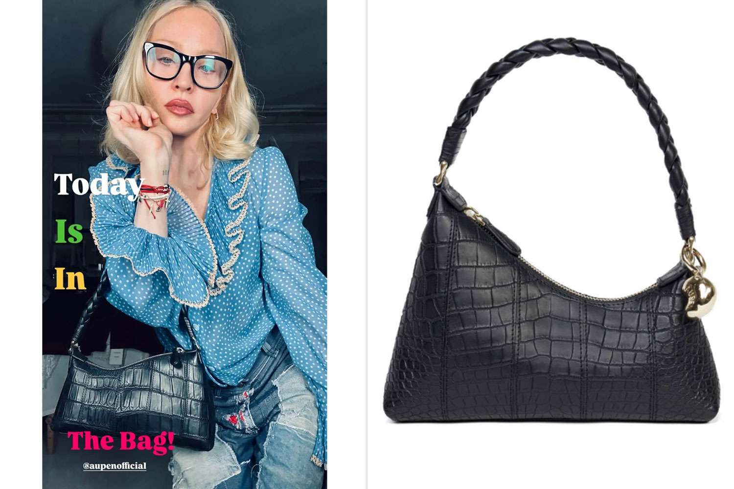 Madonna Exhibits Off 0K Aupen Crocodile Leather-based Bag