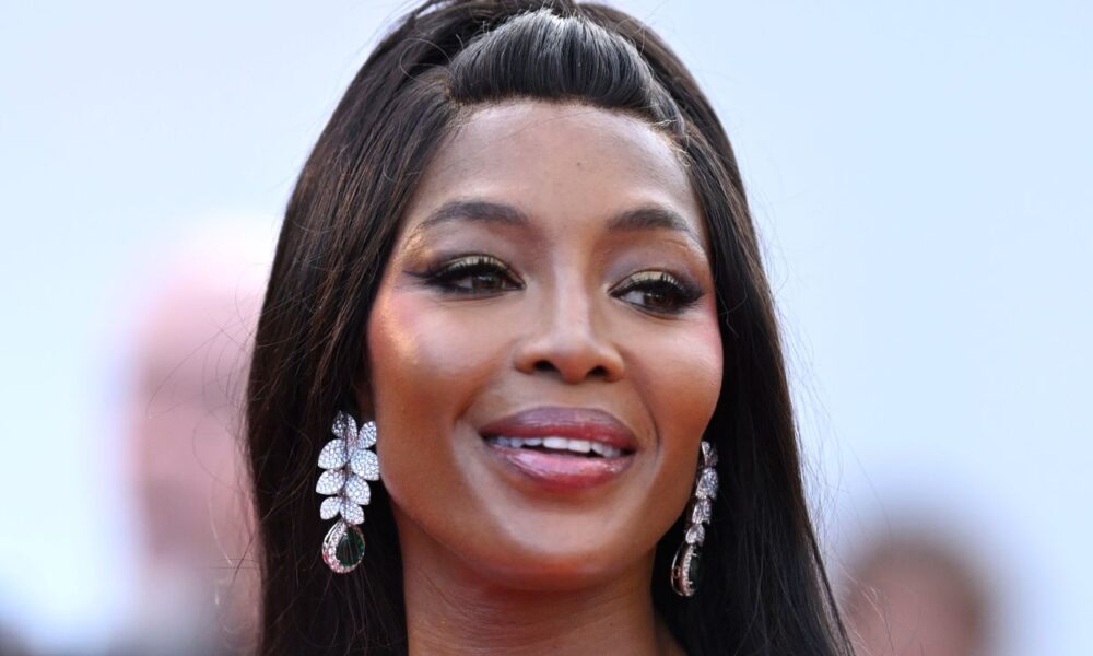Naomi Campbell Debuts Hair Transformation in Sheer Lace Costume