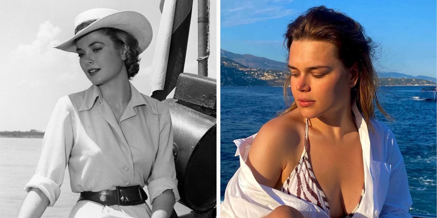 Camille Gottlieb Channels Grandma Grace Kelly’s Poolside Glamour