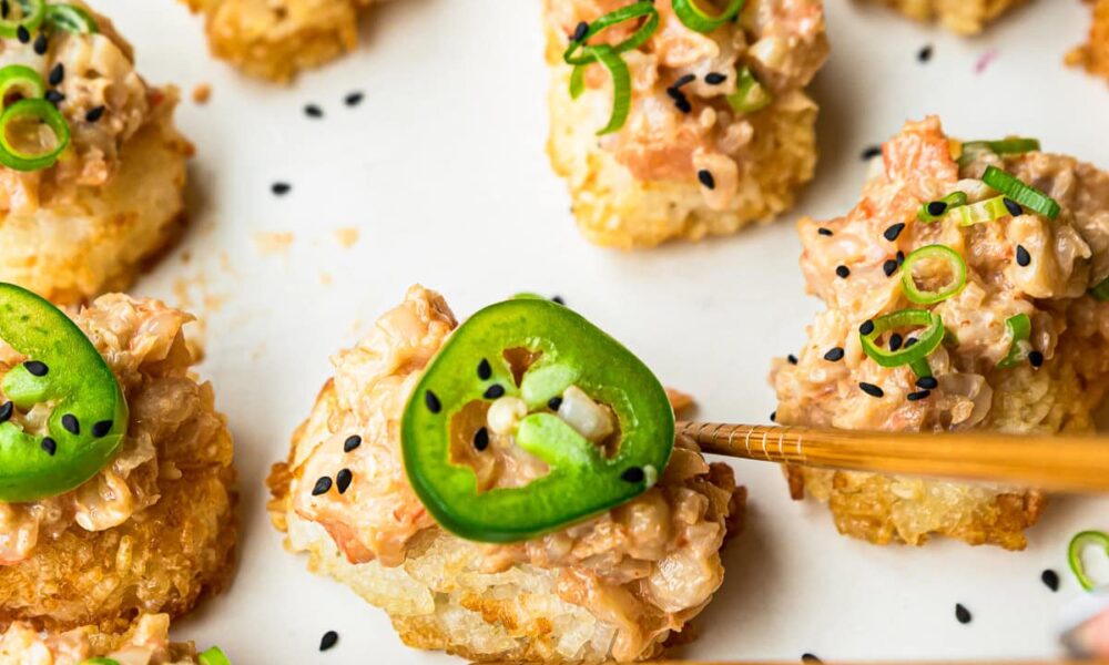 Spicy Shrimp Crispy Rice – Skinnytaste