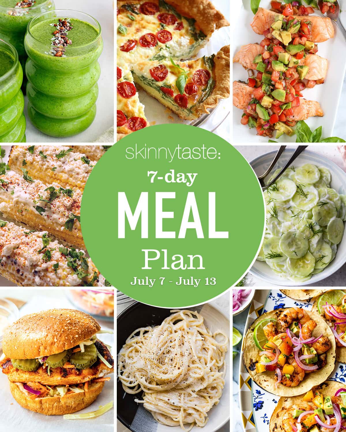 Free 7 Day Wholesome Meal Plan (July 7-13) Free 7 Day Wholesome Meal Plan (July 7-13)