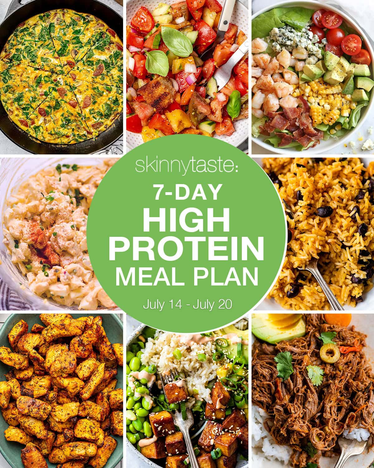 7 Day Excessive Protein Weight loss plan Meal Plan