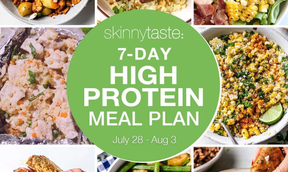 7 Day Excessive Protein Food plan Meal Plan