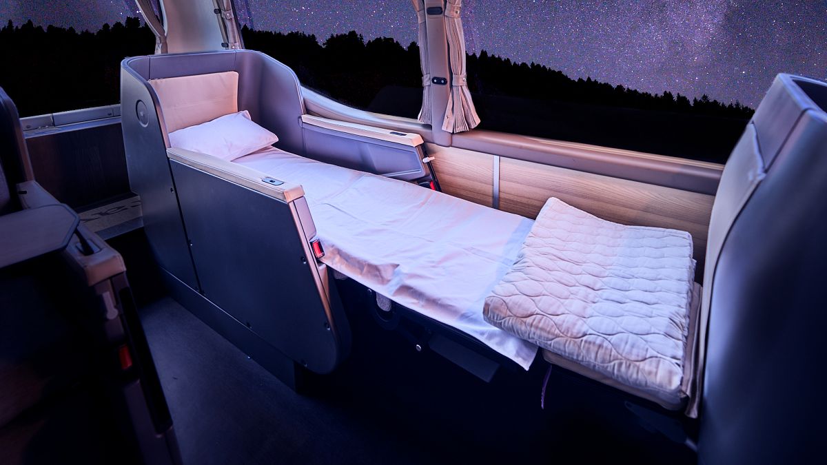 A brand new night time bus community is coming to Europe and its interiors are severely fashionable