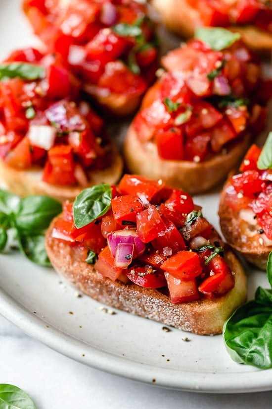 Bruschetta Recipe (Recent and Straightforward) Bruschetta Recipe (Recent and Straightforward)