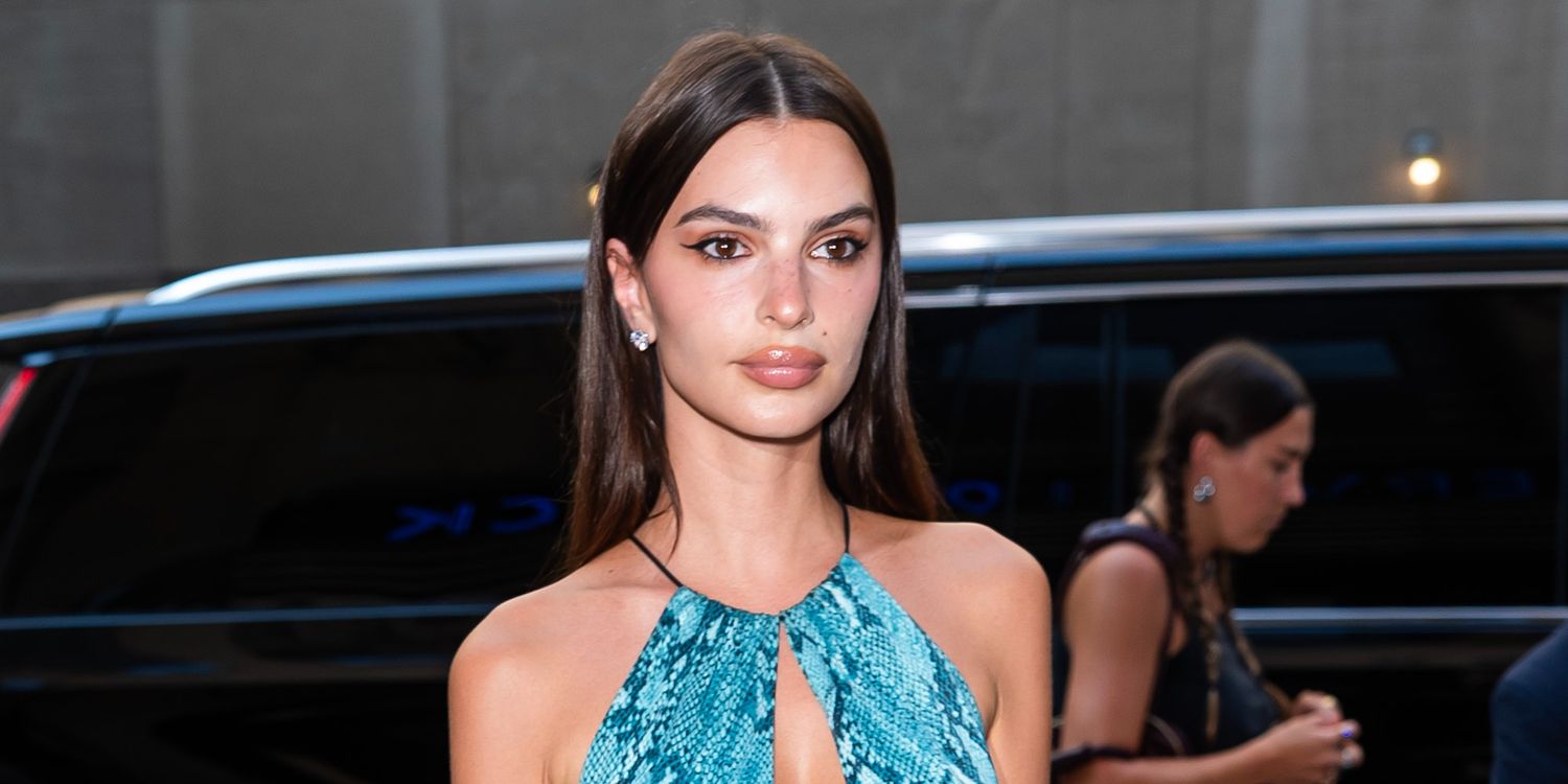 Emily Ratajkowski Bares G-String Thong in Plunging Leather-based Lingerie
