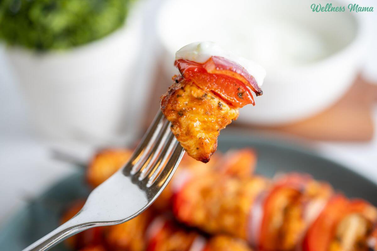 Air Fryer Harissa Rooster Skewers