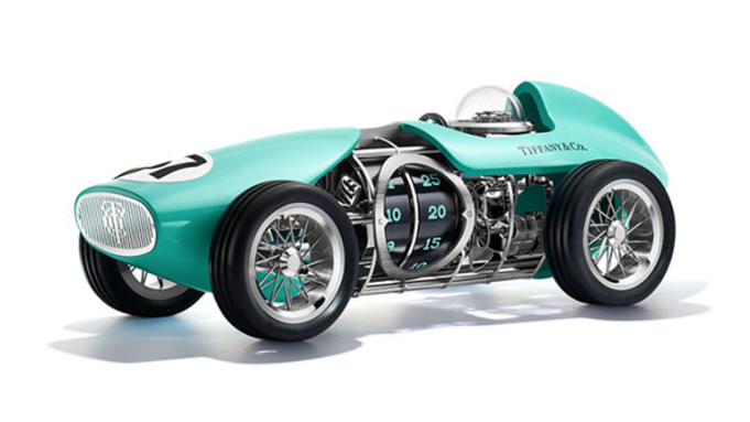 Tiffany’s Unveils New Editions of Its Race Automobile and Airplane Clocks
