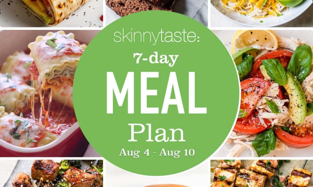 Free 7 Day Wholesome Meal Plan (August 4-10)