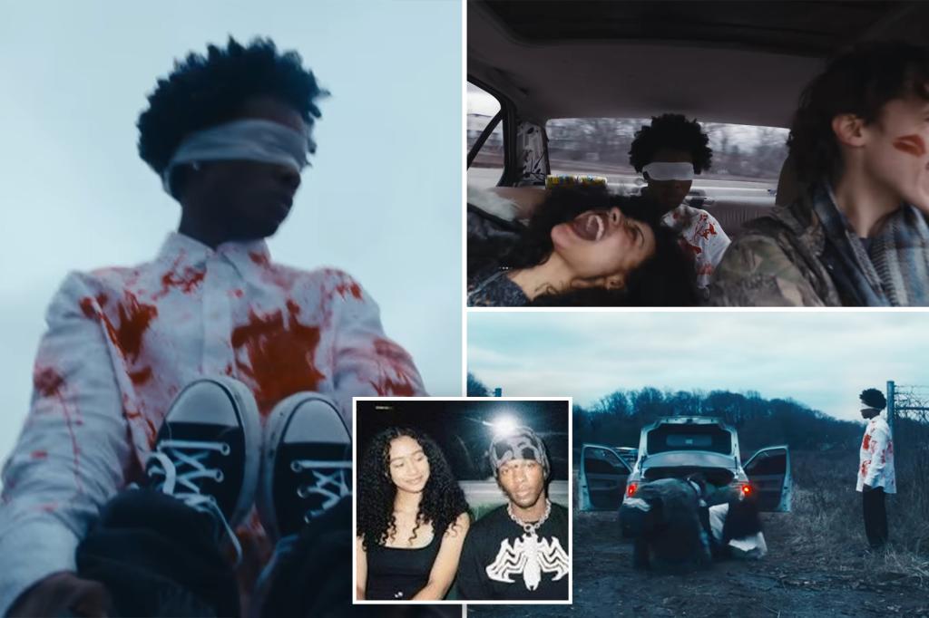 D4vd made creepy music video of him dragging physique to a trunk