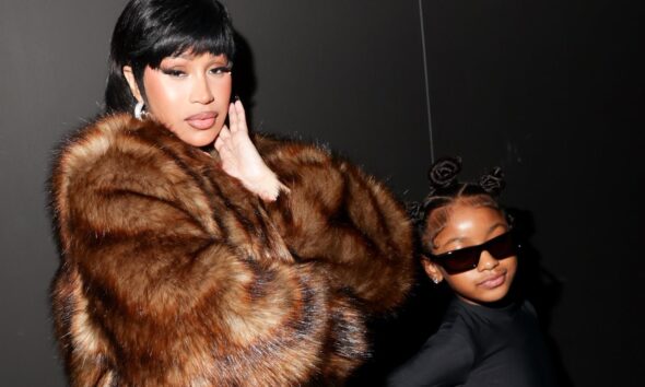 Cardi B and Daughter Kulture, 7, Put on Matching Fur Outfits at New York Style Week