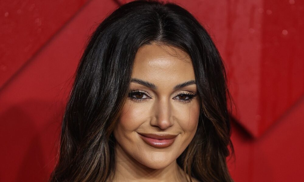 Michelle Keegan wows in fake leather-based costume six months after welcoming daughter Palma
