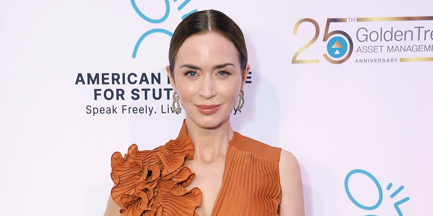 Emily Blunt Poses in Sheer Lingerie With New Cinnamon Spice Hair Colour