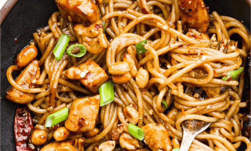 Spicy Kung Pao Rooster Noodles