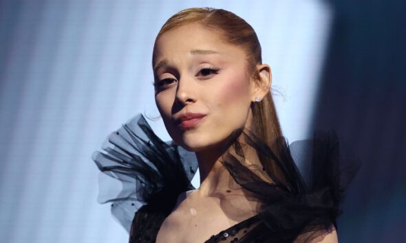 Ariana Grande Places Gothic Twist on Glinda in Sheer Robe at VMAs 2025